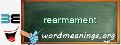 WordMeaning blackboard for rearmament